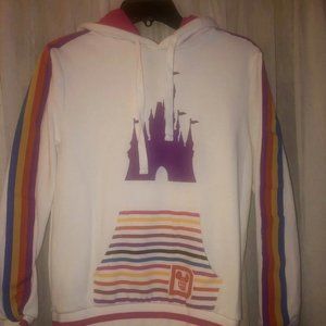Disney rainbow retro hoodie